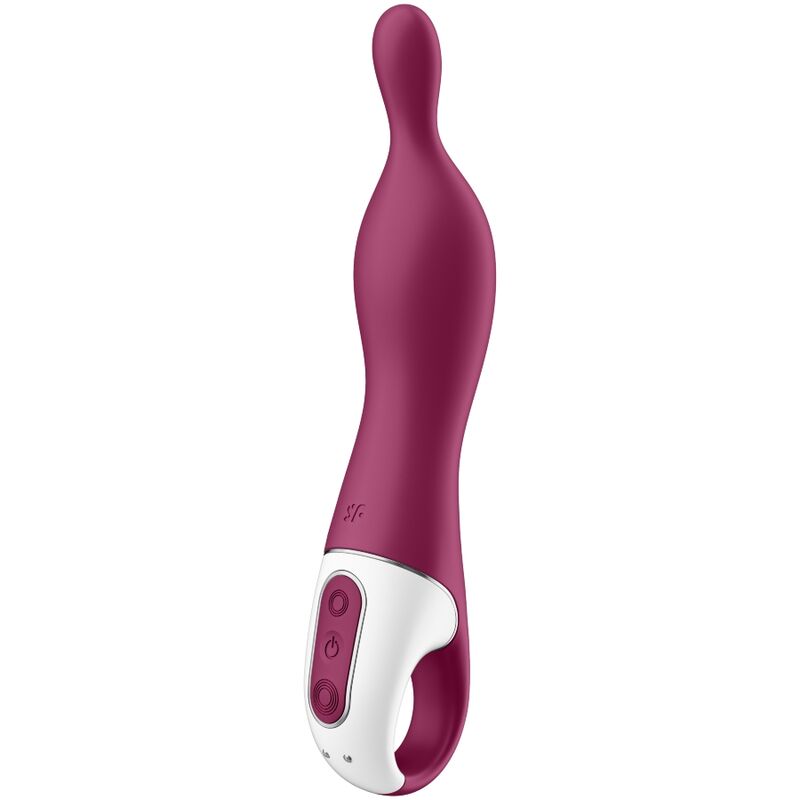 Plug Anal Satisfyer A-Mazing 1 Vibrador Punto A - Granate