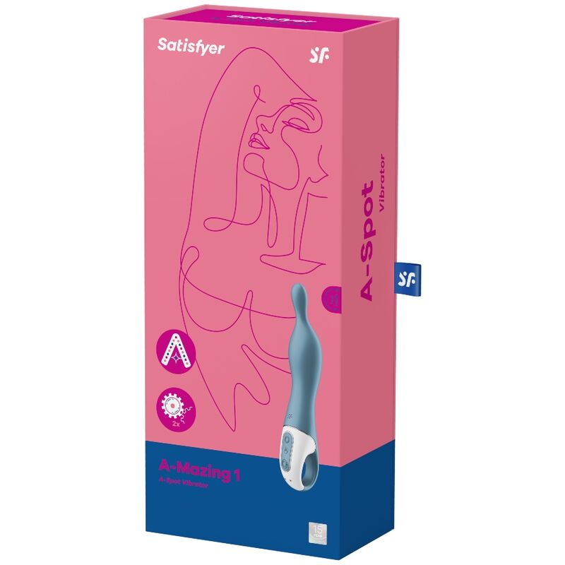 Plug Anal Satisfyer A-Mazing 1 Vibrador Punto A - Azul