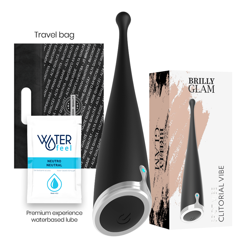 Brilly Glam - Spot Vibe Vibrador Clitorial Orgasmico Silicona Negro