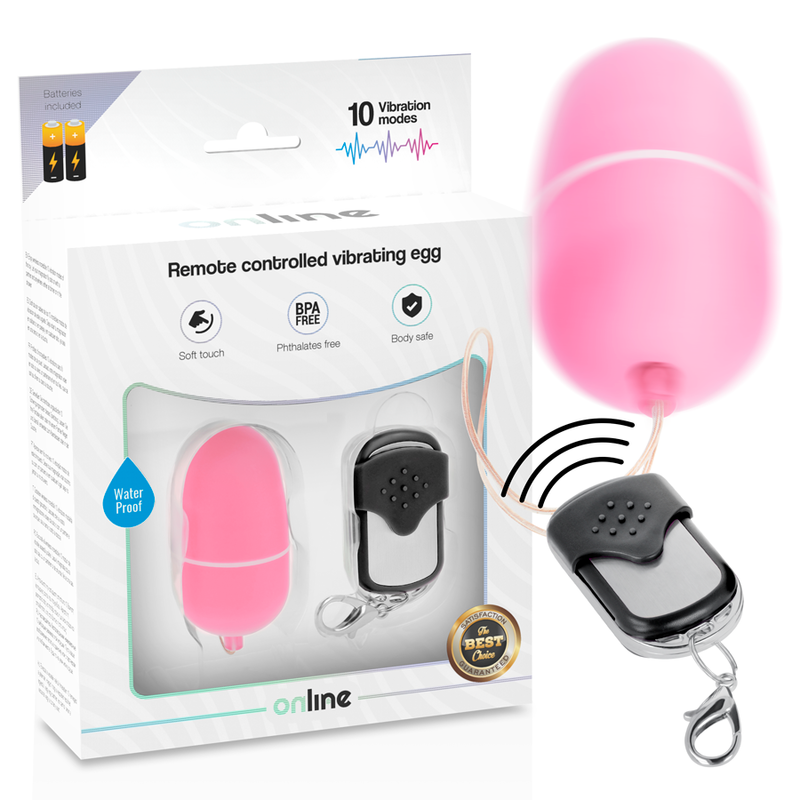 Online - Huevo Vibrador Control Remoto M Rosa