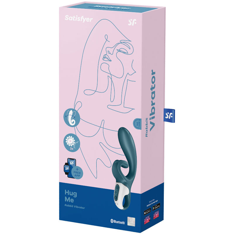 Vibrador Rabbit Satisfyer Hug Me - Azul