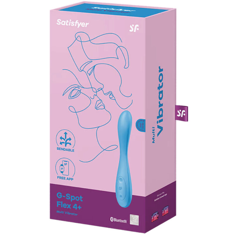 Satisfyer G-Spot Flex 4+ Multi Vibrador - Azul