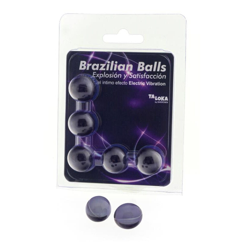 Taloka - Brazilian Balls Gel Excitante Efecto Vibración Eléctrica 5 Bolas