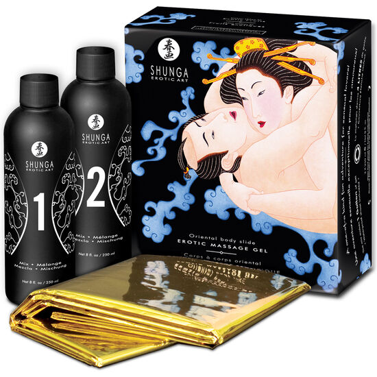 Shunga Kit De Gel De Masaje Aroma A Futas Exóticas