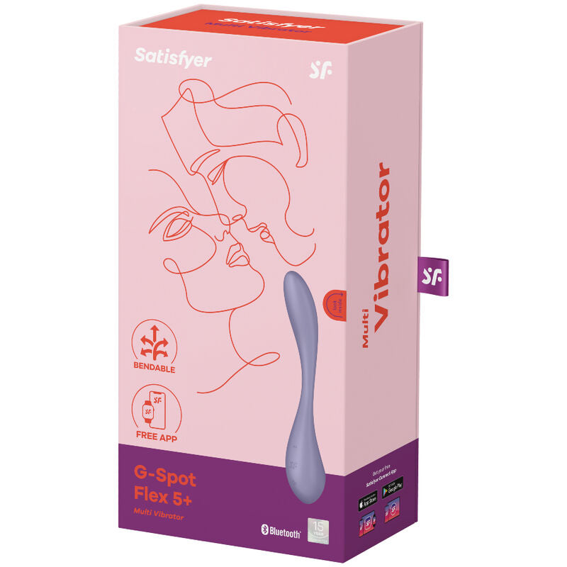 Vibrador Satisfyer G-Spot Flex 5 Multierojugbal - Lila