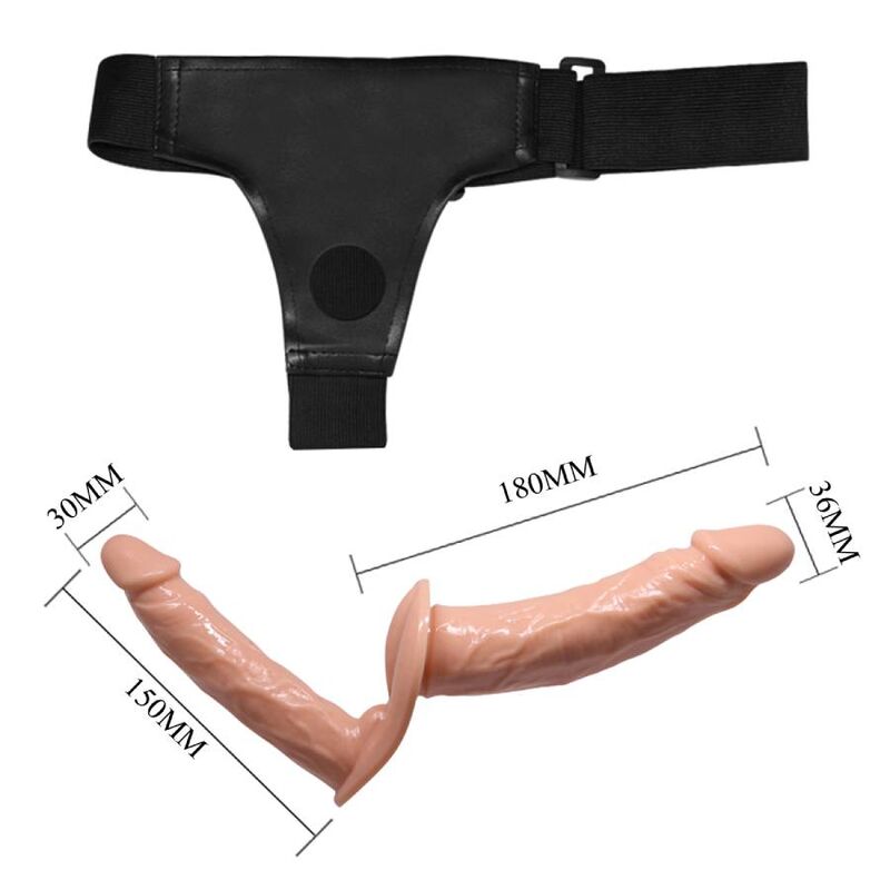Baile - Ultra Passionate Harness Dobles Dildos Con Arnés