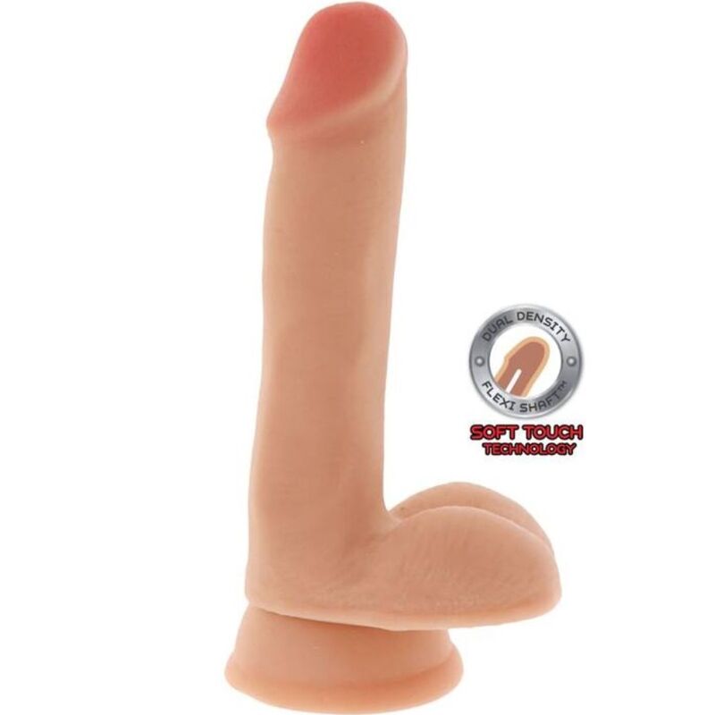 Dual Density Pene Realístico Con Testículos 17cm