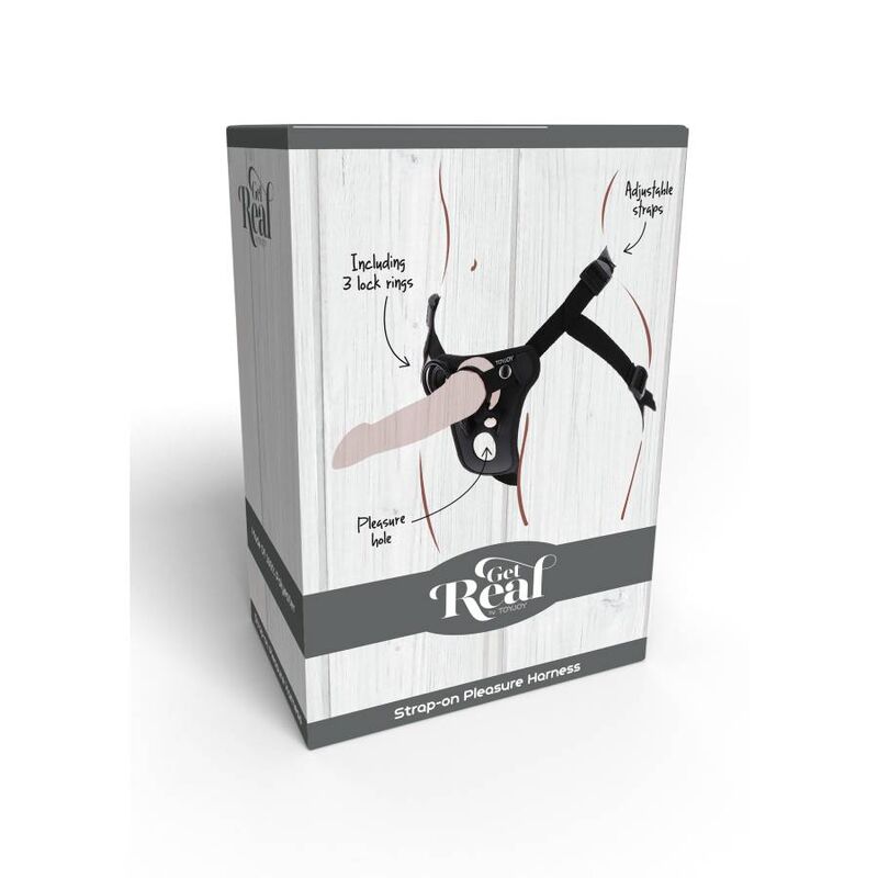 Get Real - Strap-on Pleasure Harnés Negro