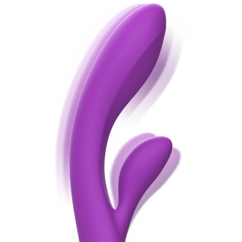 Intense - Luigi Vibrador Rabbit Silicona Liquida Morado