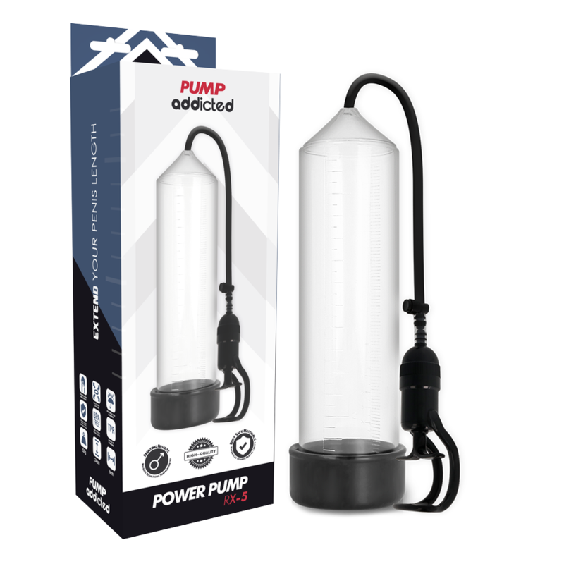 Pump Addicted - Bomba Erección Rx5 Transparente