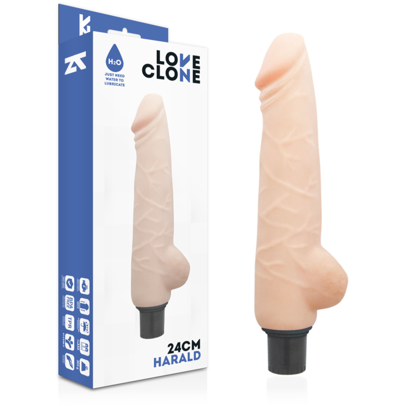 Loveclone - Harald Vibrador Realístico Self Lubrication 24 Cm -o- 4 Cm