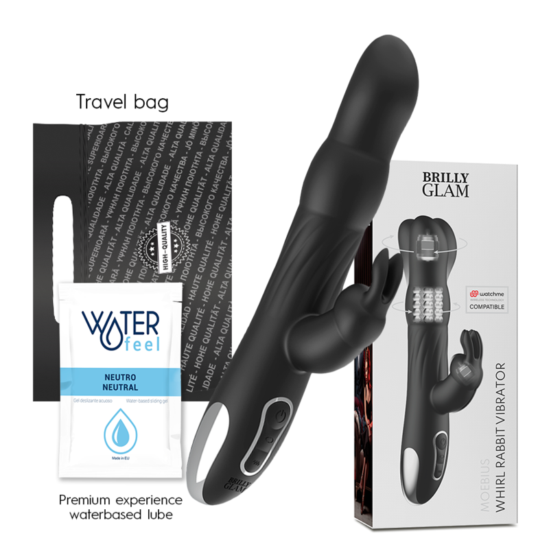 Brilly Glam - Moebius Rabbit Vibrator & Rotator Compatible Con Watchme Wireless Technology