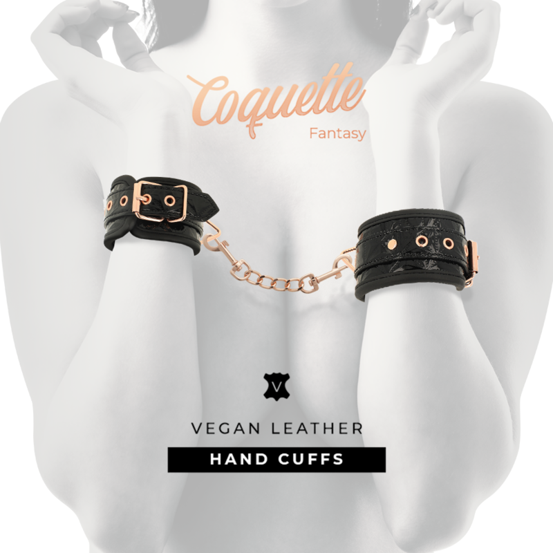 Coquette Chic Desire - Black Edition Esposas Para Manos Con Forro De Neopreno
