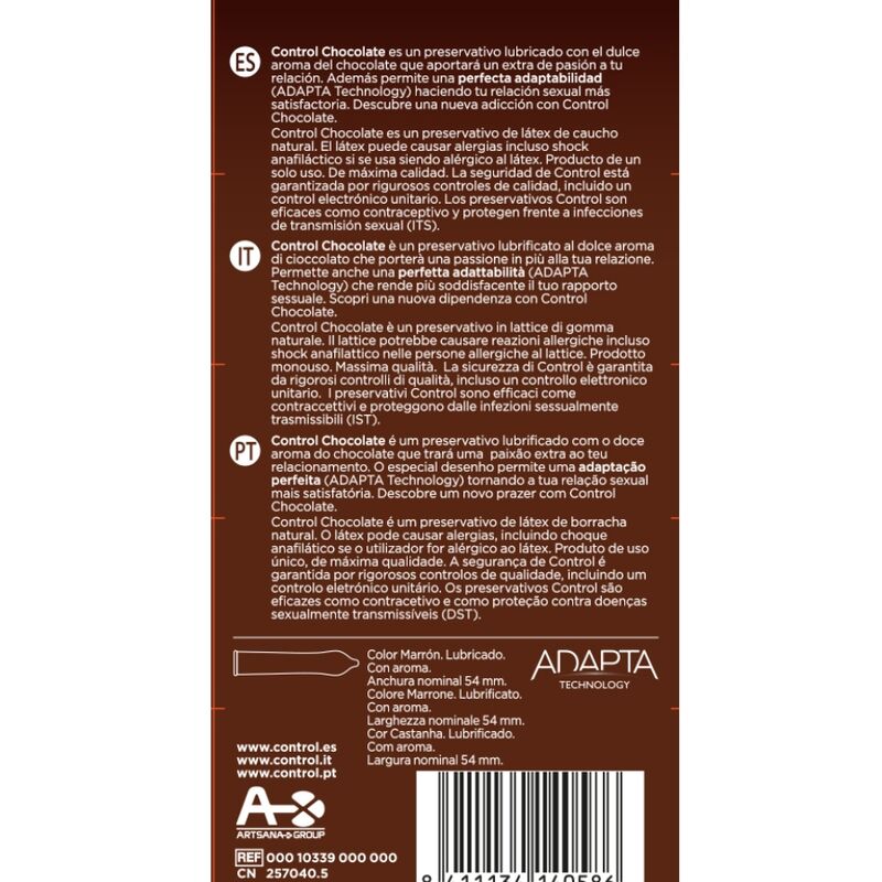 Control - Chocolate Preservativos 12 Unidades