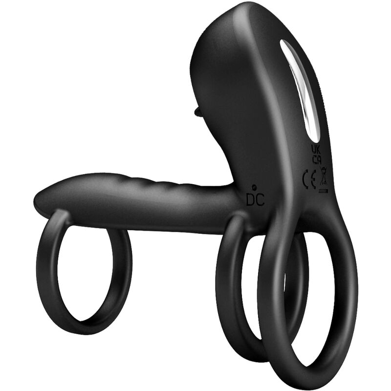 Masturbador Pretty Love Jammy Funda De Pene 12 Vibraciones Con Lengua Recargable Silicona