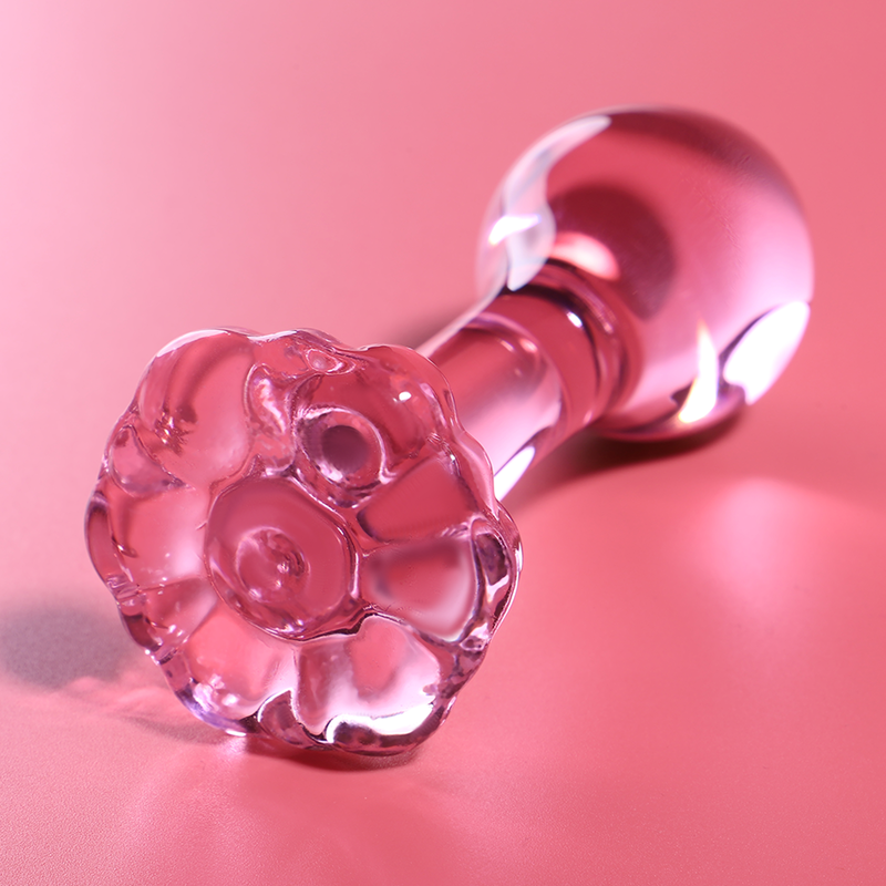 Plug Cristal Nebula Series By Ibiza - Modelo 2 Borosilicato 11 X 3.5 Cm Rosa