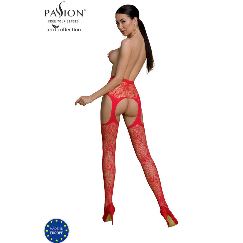 Bodystocking Passion Eco Collection Eco S001 Rojo