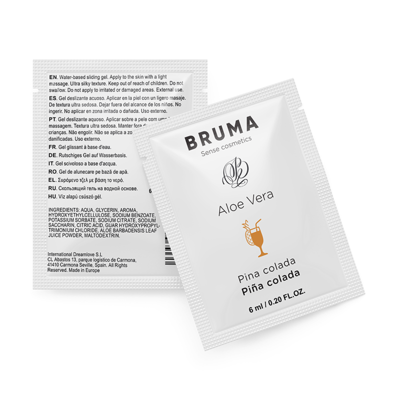 Bruma - Gel Deslizante Con Aloe Vera Sabor A Piña Colada 6 Ml