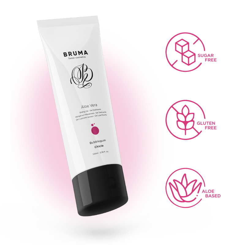 Bruma - Gel Deslizante Con Aloe Vera Sabor A Chicle 100 Ml