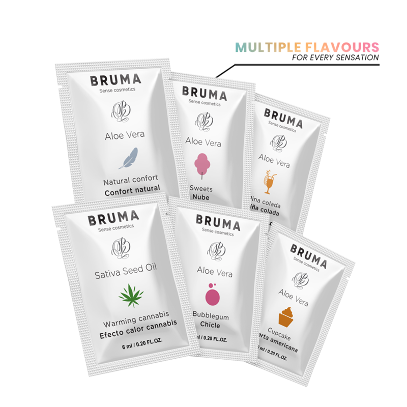 Bruma - Gel Deslizante Con Aloe Vera Sabor A Chicle 6 Ml
