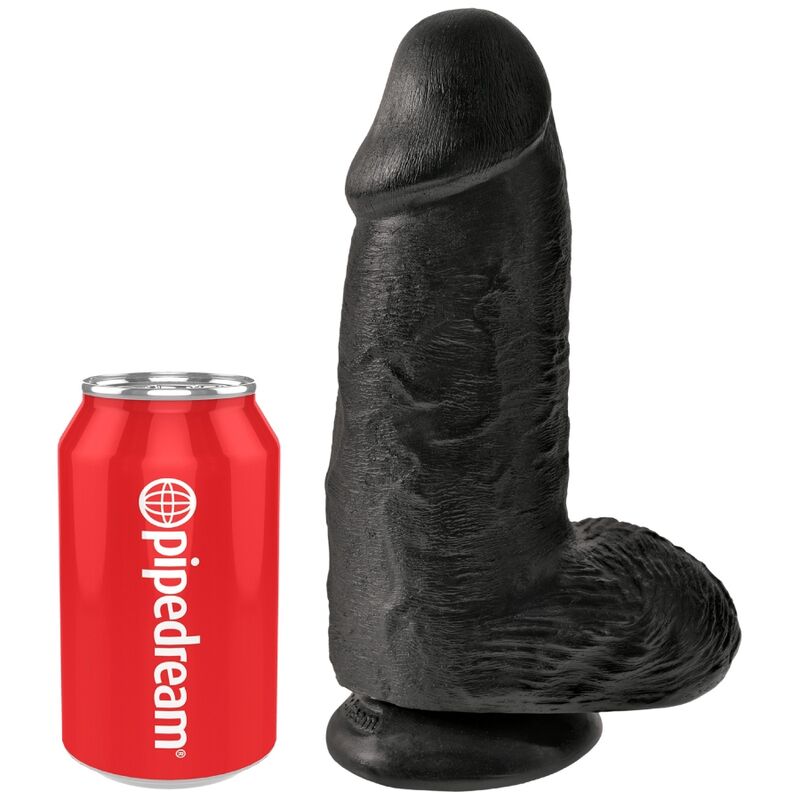 King Cock - Pene Realistico Chubby 23 Cm Negro