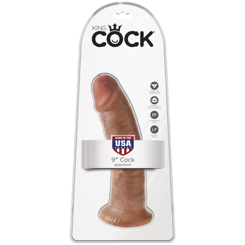 Dildo King Cock Pene De 9 - Bronceado