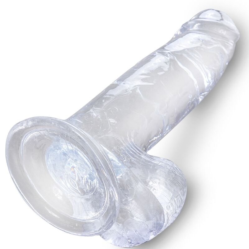 Dildo Realista Con Testiculos 7 Transparente