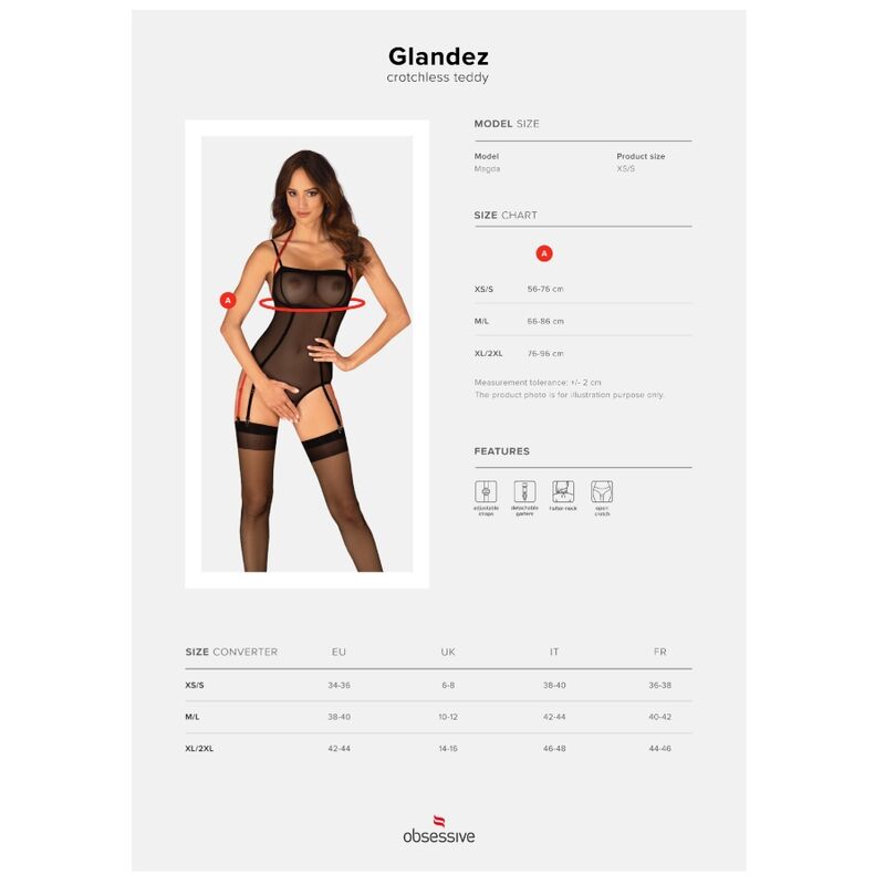 Obsessive- Glandez Peluche Sin Entrepierna Xs/S