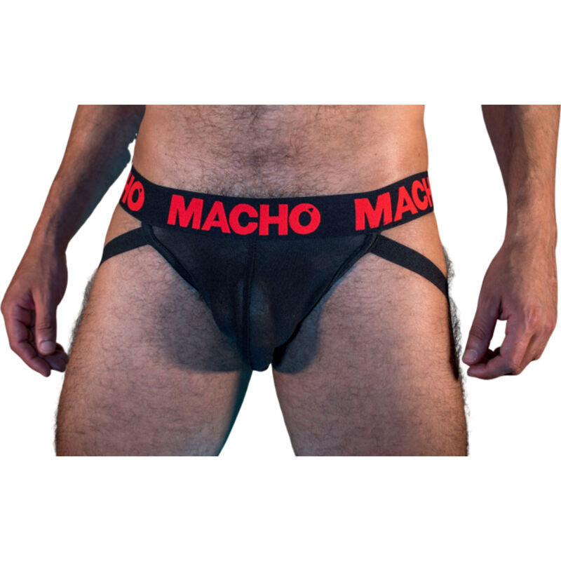 Macho - Mx26x2 Jock Negro/Rojo M