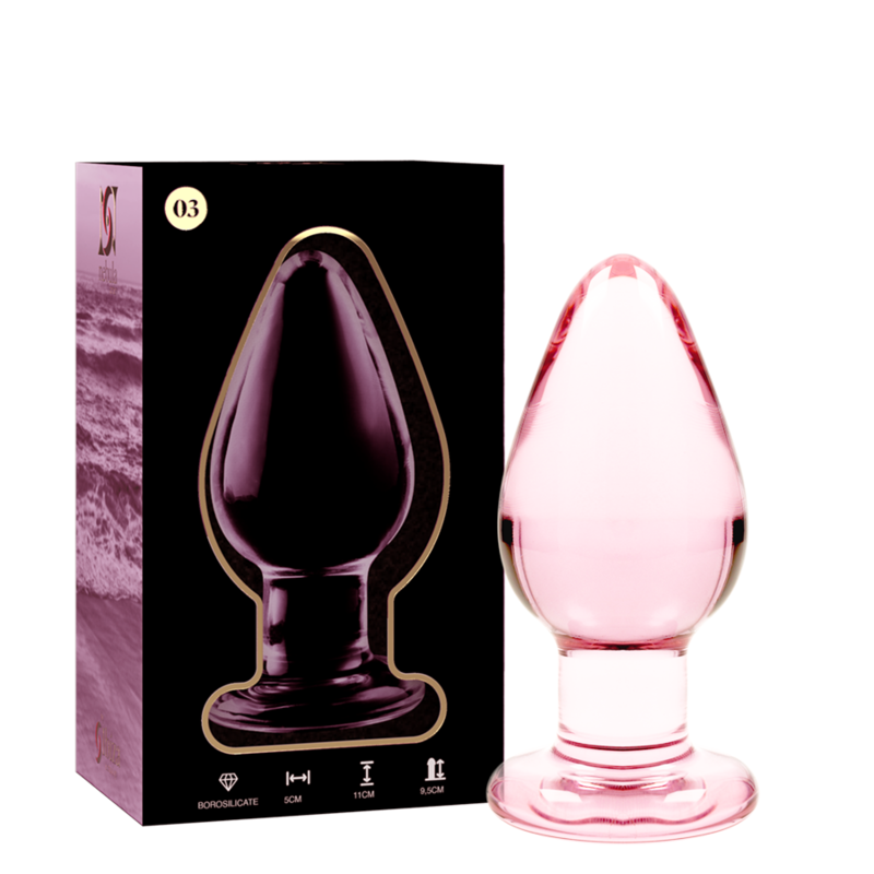 Nebula Series By Ibiza - Modelo 3 Plug Cristal Rosa 11 Cm -o- 5 Cm