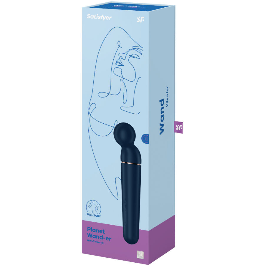 Satisfyer - Planet Wand-Er Masajeador Vibrador Azul