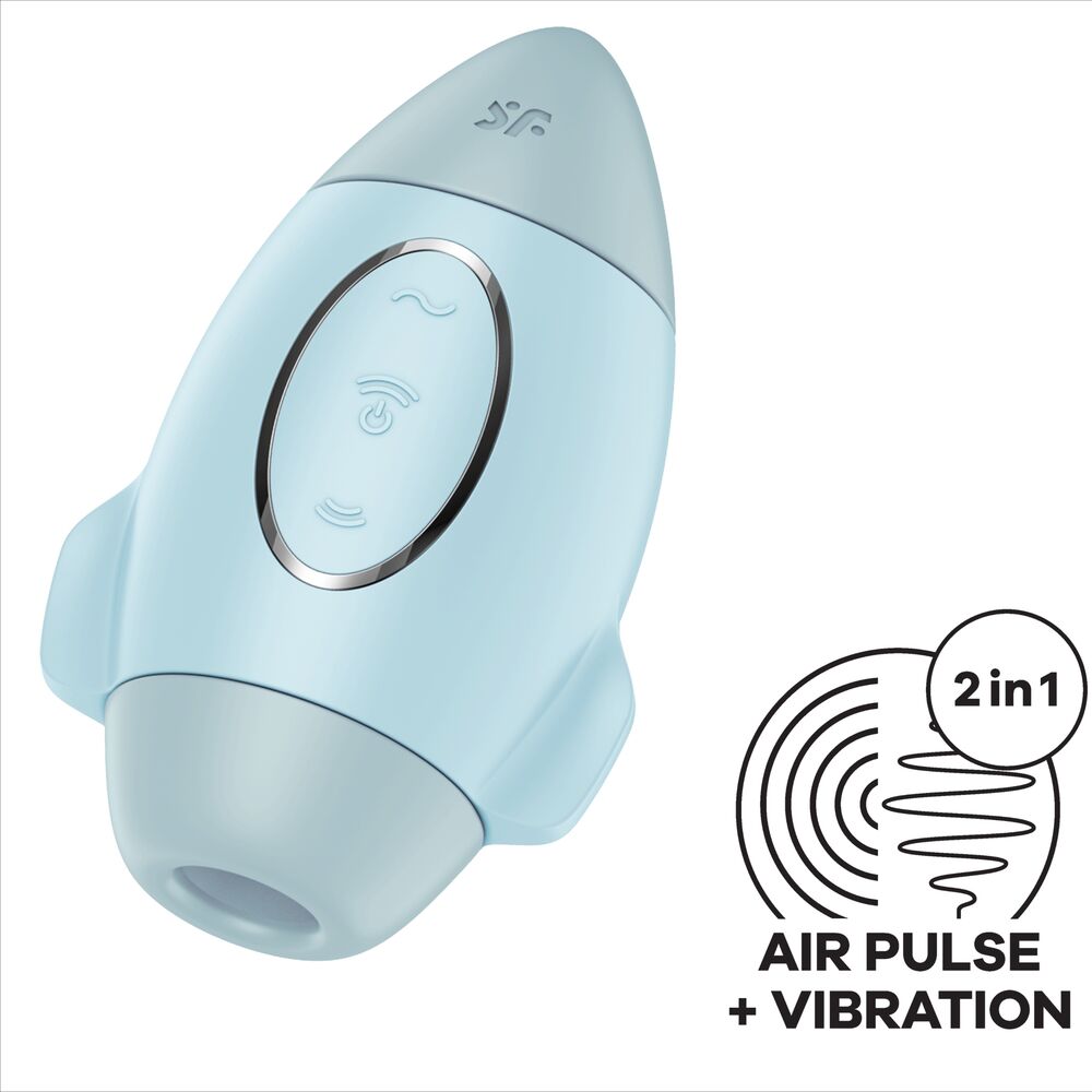 Succionador Y Vibrador Mission Control Azul