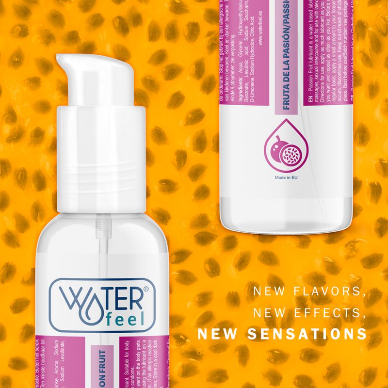 Waterfeel - Lubricante Base Agua Fruta De La Pasión 175 Ml