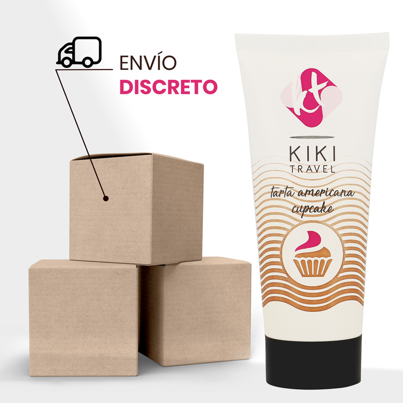 Kikí Travel - Gel Deslizante Sabor A Tarta Americana Cupcake 50 Ml
