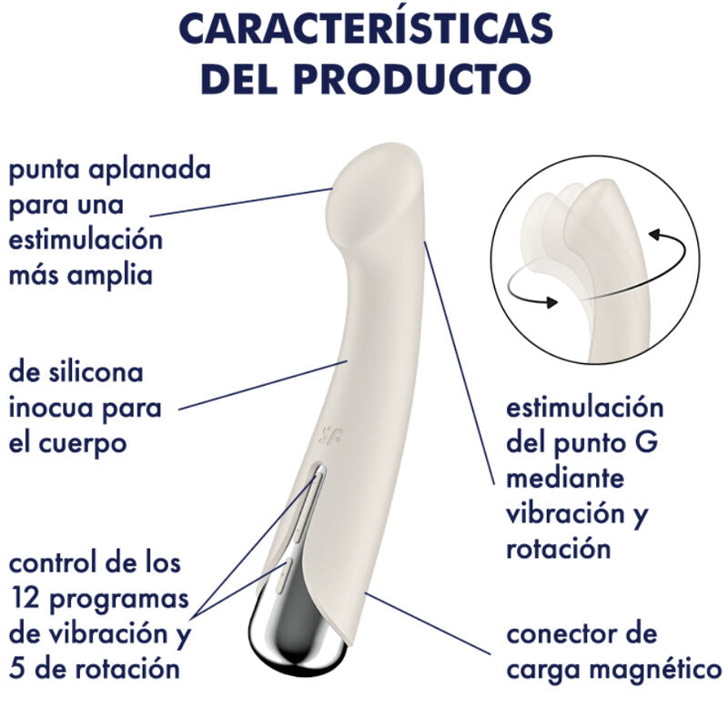 Spinning G-Spot 1 Vibrador Y Rotador Beige