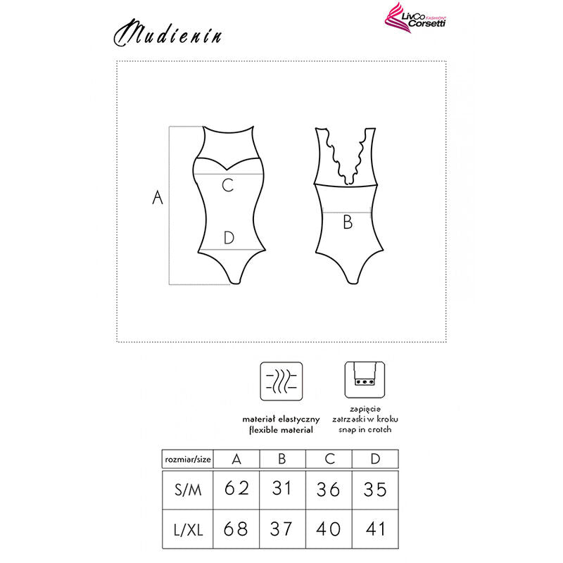 Livco Corsetti Fashion - Mudienin Lc 90654 Body Negro L/Xl