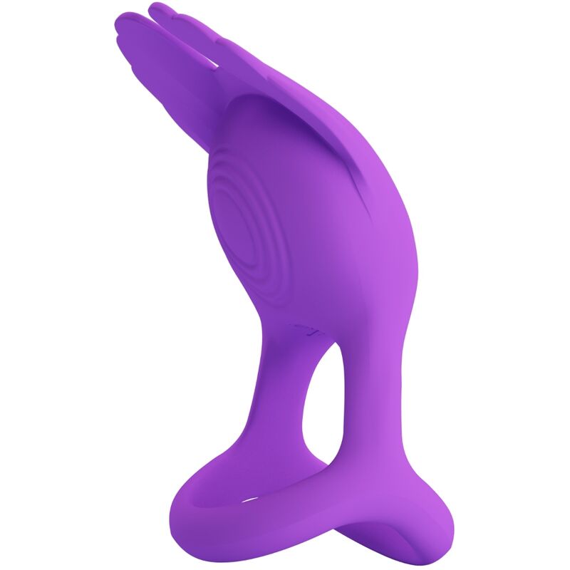 Pretty Love - Anillo Vibrador Silas 7 Vibraciones Silicona Lila
