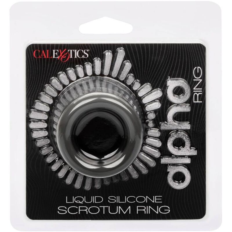 Calexotics - Alpha Anillo Extensión Escroto Doble Negro