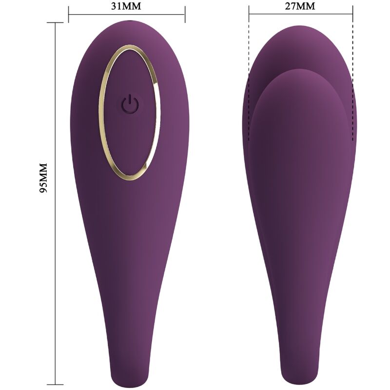 Pretty Love August Vibrador Doble Placer Global Remote