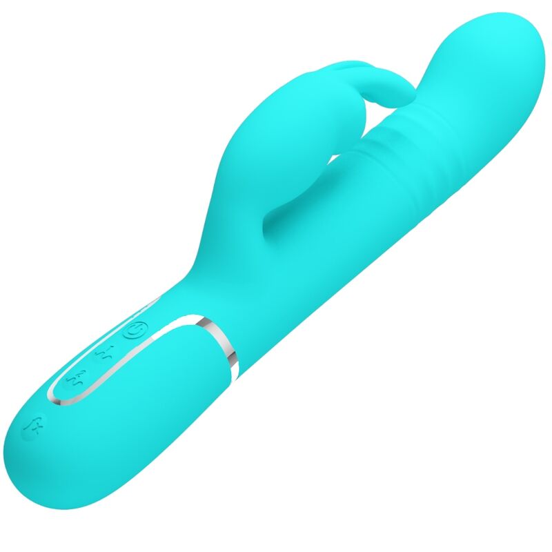 Pretty Love - Vibrador Coale Rabbit Perlas Verde Agua