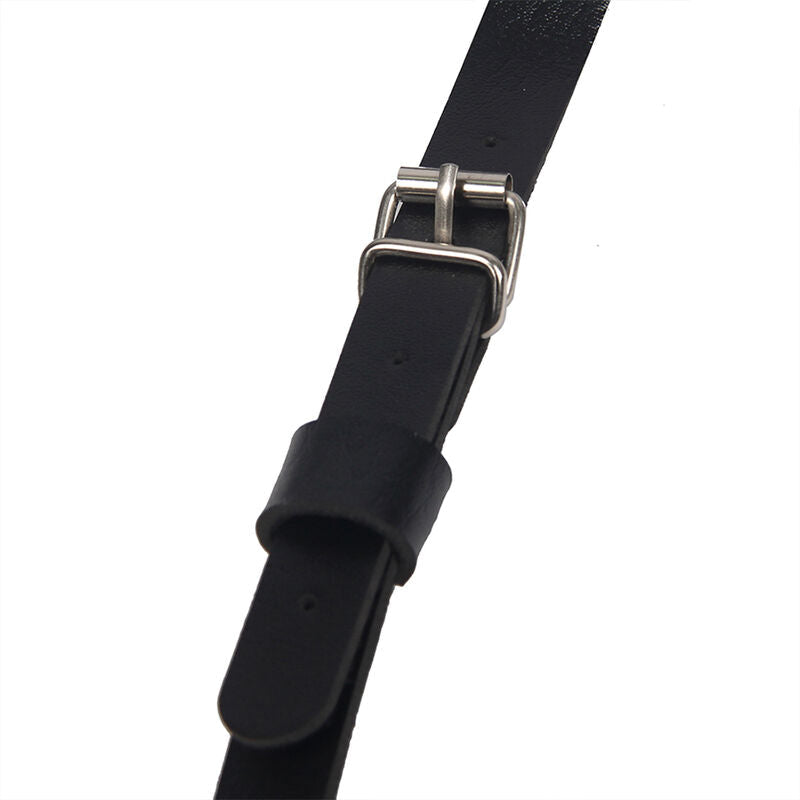 Subblime - Arnés De Cuerpo Correas Ajustable Cuero Negro Talla Única