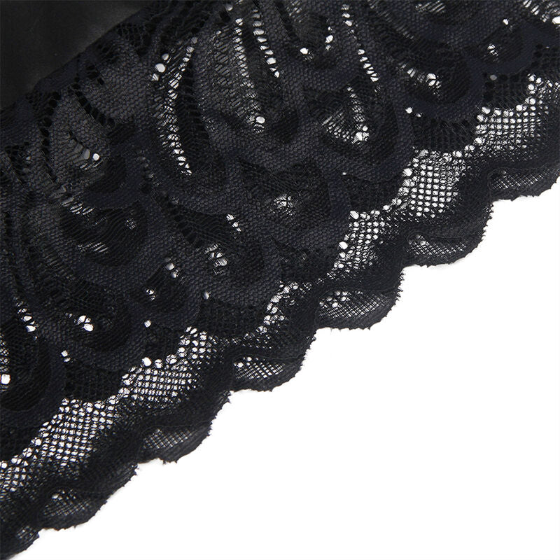 Subblime - Babydoll Con Estampado Floral Pecho Negro S/M
