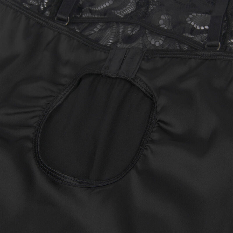 Subblime - Babydoll Con Estampado Floral Pecho Negro S/M