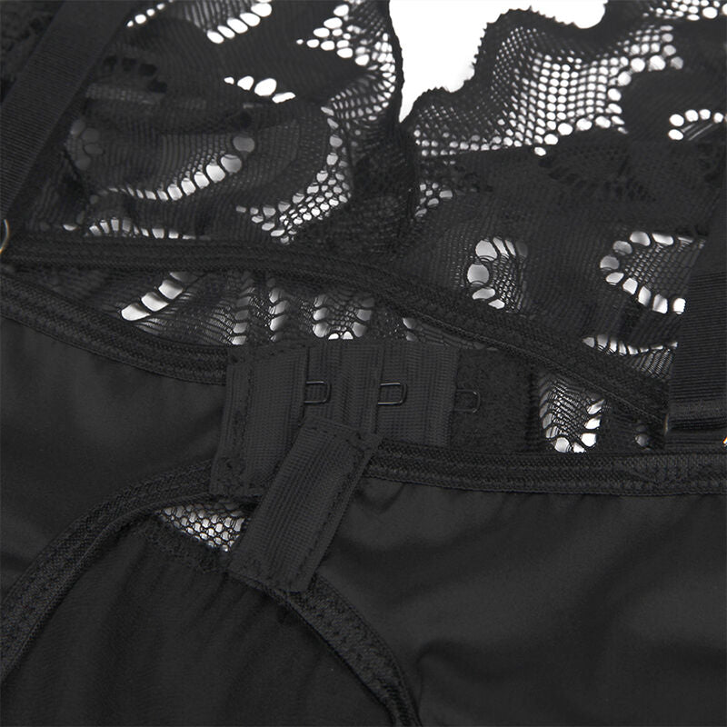 Subblime - Babydoll Con Estampado Floral Pecho Negro L/Xl