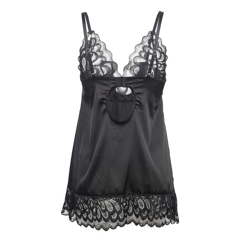 Subblime - Babydoll Con Estampado Floral Pecho Negro L/Xl