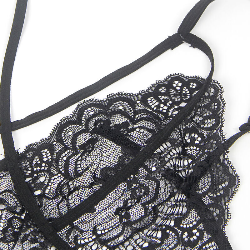 Subblime - Disfraz Policia Body Encaje Negro S/M