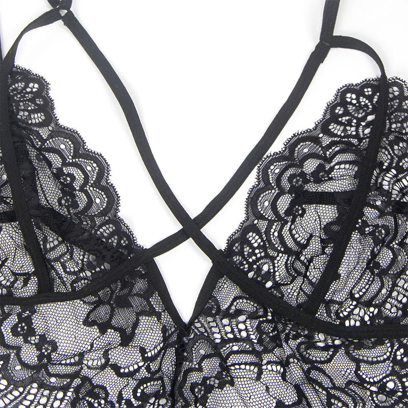 Subblime - Disfraz Policia Body Encaje Negro S/M