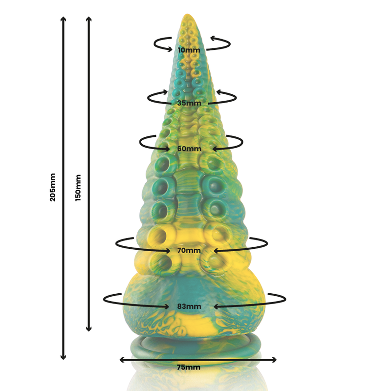 Epic Cetus Dildo Tentáculo Verde Tamaño Grande