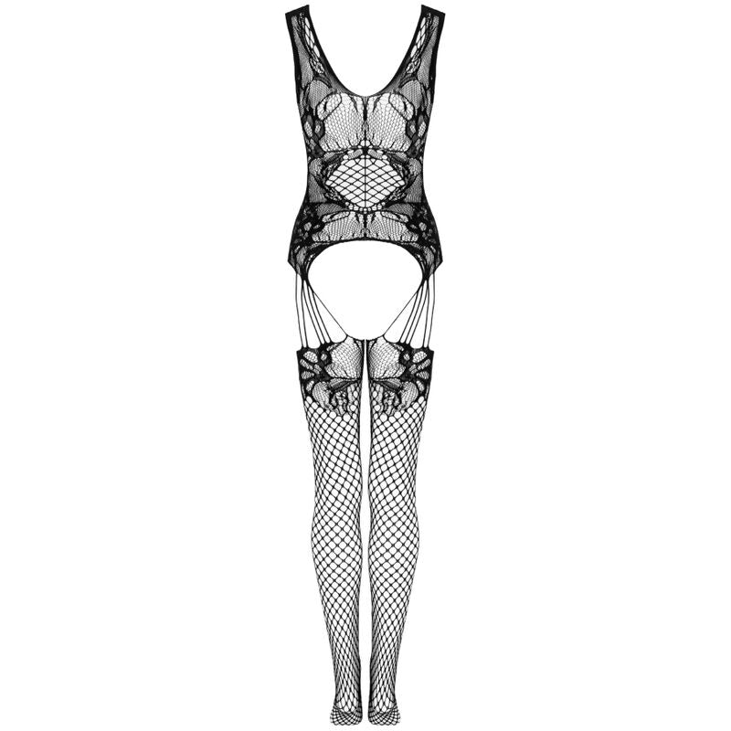 Livco Corsetti Fashion - Julove Bodystocking Negro Talla Única