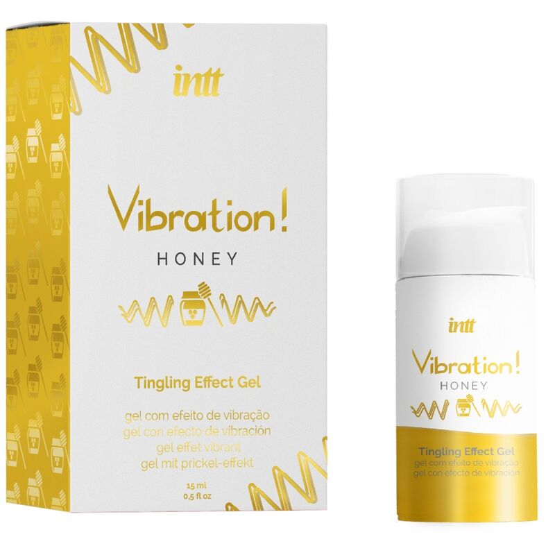 Intt - Potente Estimulante Íntimo Gel Vibrador Liquido Miel 15 Ml